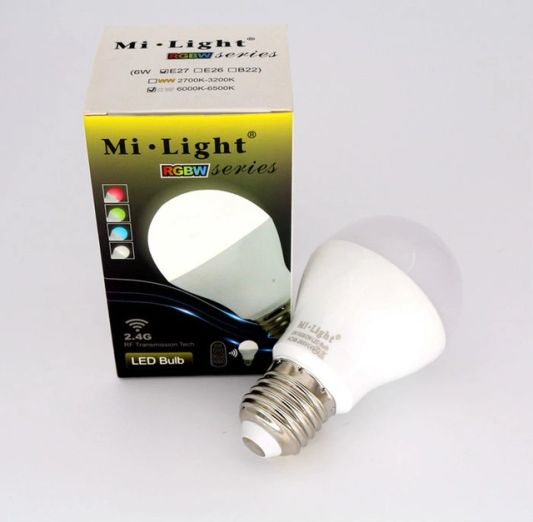 Dual White LED lamp set met afstandsbediening 6W E27