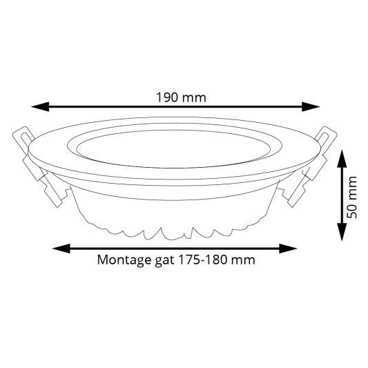 RGBWW led inbouwspot downlight 15 Watt