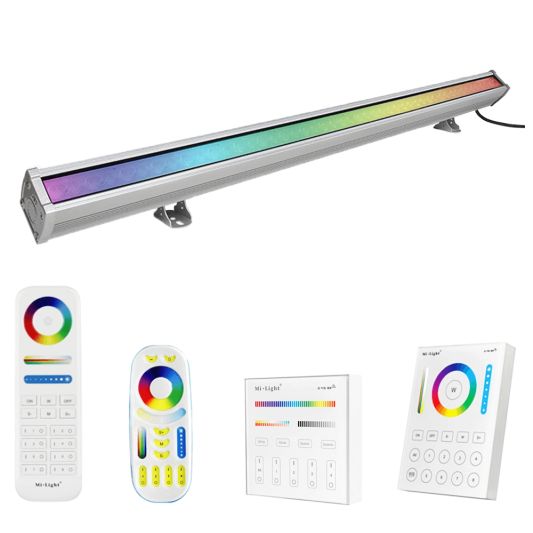 RGBWW LED Wall Washer 24 watt met afstandsbediening en 1-4 Wall Washers
