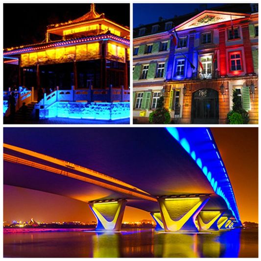 RGBWW LED Wall Washer 48 watt met afstandsbediening en 1-4 Wall Washers