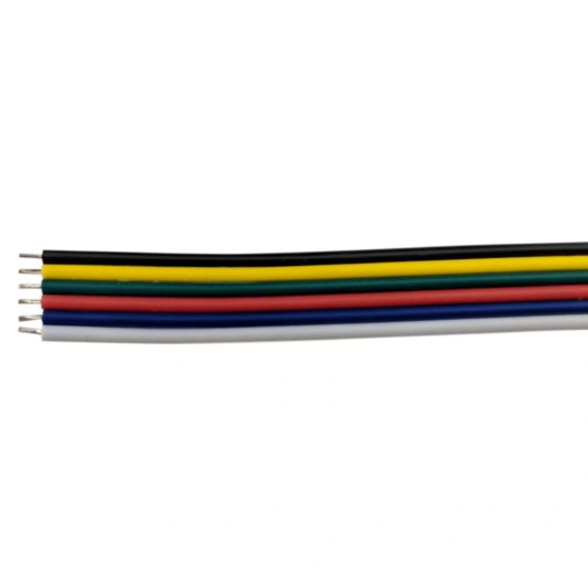 RGBWW stekker 6-pins met 15 cm kabel
