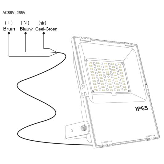RGBWW Wifi led Schijnwerper/ bouwlamp 10 Watt IP65