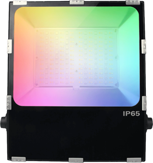 RGBWW Wifi schijnwerper 100 watt met afstandsbediening en 1-4 lampen