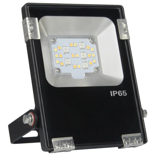 RGBWW Wifi schijnwerper 10 watt met afstandsbediening en 1-4 lampen