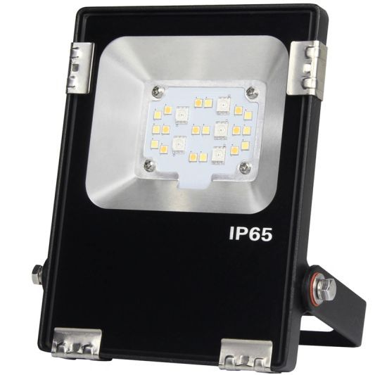 RGBWW Wifi schijnwerper 10 watt met afstandsbediening en 1-4 lampen