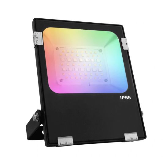 RGBWW Wifi schijnwerper 20 watt met afstandsbediening en 1-4 lampen