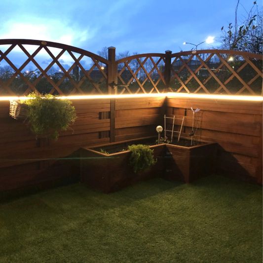 Schutting verlichting set 5 meter