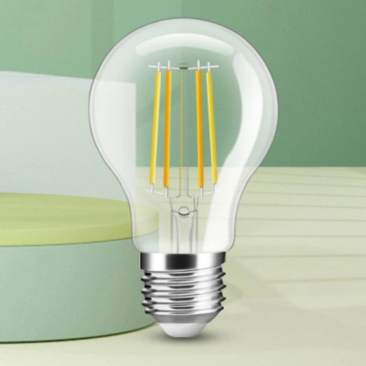 Slimme filament LED lamp van Milight - Dual white 7W E27 fitting - A60 model voordeelset van 6