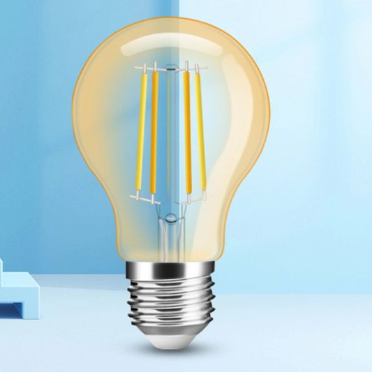 Slimme filament Zigbee LED lamp - Dual white 7W E27 fitting - A60 model colored - voordeelset 3 stuks