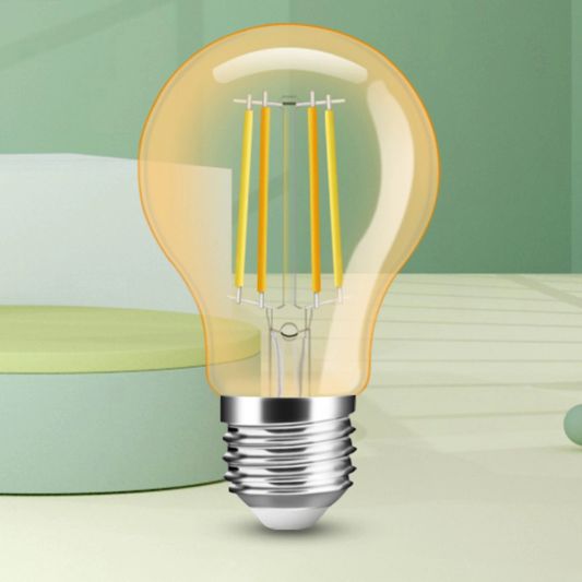 Slimme filament Zigbee LED lamp - Dual white 7W E27 fitting - A60 model colored - voordeelset 3 stuks