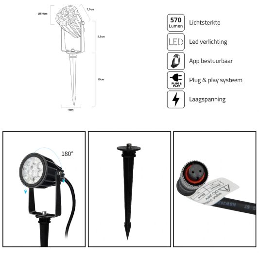 Slimme Zigbee prikspot 6W - Starterset