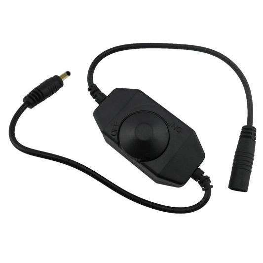 Snoerdimmer 'basic' in zwart of wit