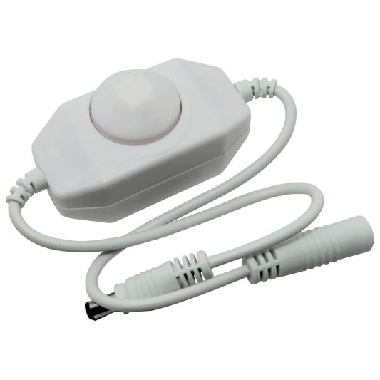 Snoerdimmer 'basic' in zwart of wit