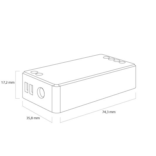 Touch Panel 4-zone wandpaneel RGBWW - compleet