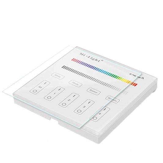 Touch panel wandbediening draadloos RGB en RGBW op stroom