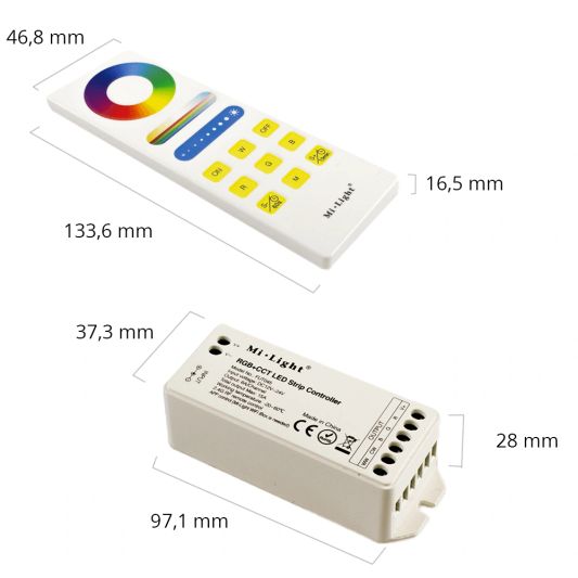 Touch RF afstandsbediening RGBWW + WIFI