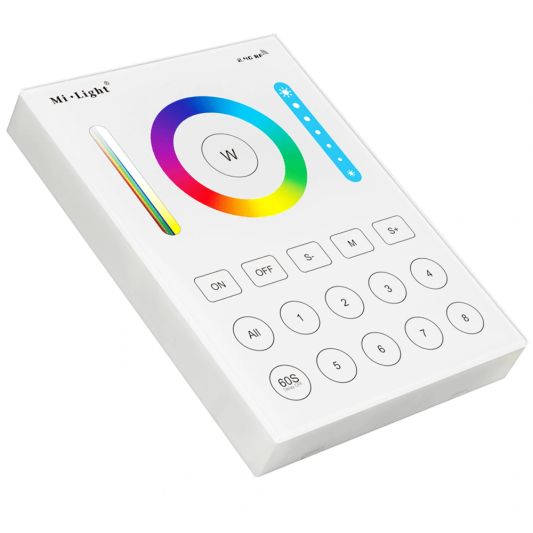 Touch wandpaneel draadloos 8-zone voor alle kleuren met controller