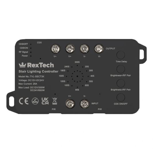 Trapverlichting sensorset met controller en 3-knops dimmer