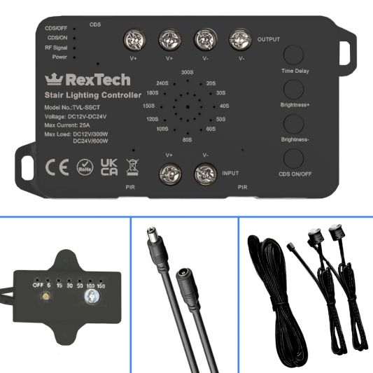 Trapverlichting sensorset met controller