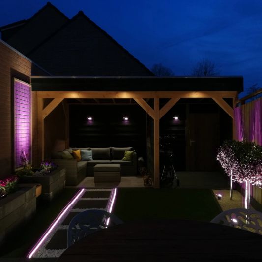 Tuinpad verlichting led strip set RGBWW prime