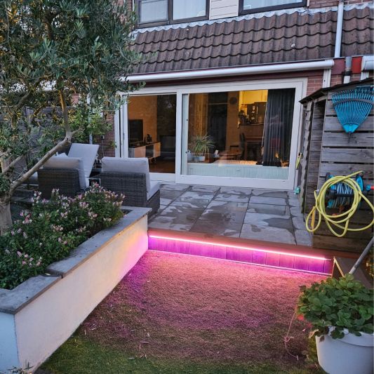 Tuinpad verlichting led strip set RGBWW prime