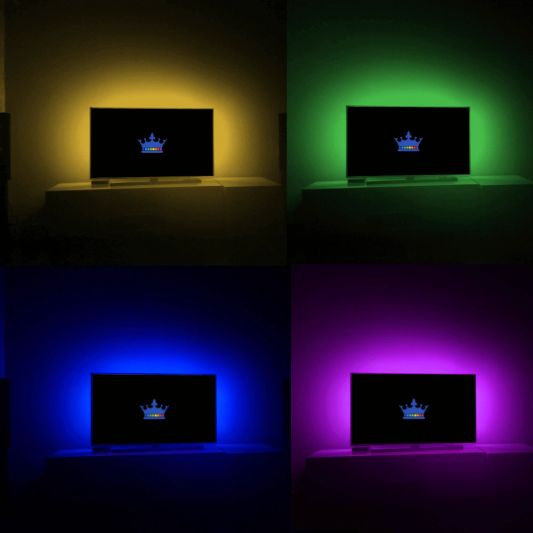 TV backlight set met 1 RGBWW ledstrip voor TV’s 32-40 inch