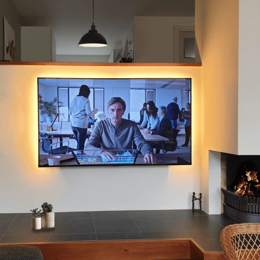 TV backlight set met 1 RGBWW ledstrip voor TV’s 40-50 inch