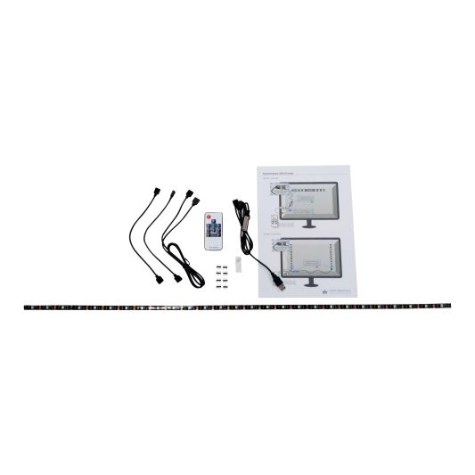 TV led strip set met 1 RGB strip voor TV’s > 60 inch