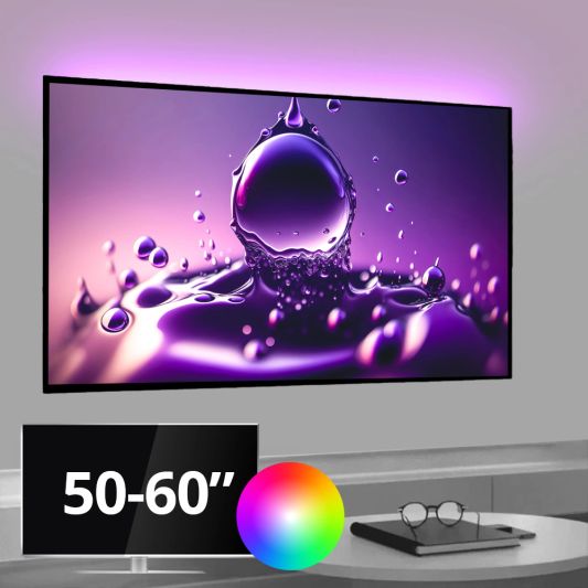 TV led strip set met 1 RGB strip voor TV’s van 50 tot 60 inch