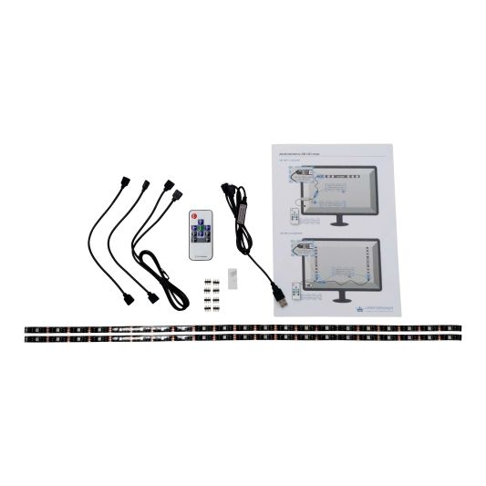 TV led strip set met 2 RGB strips voor TV’s van 50 tot 60 inch