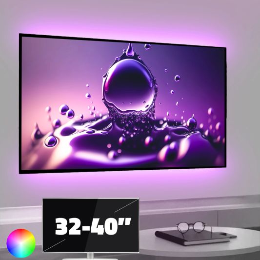 TV led strip set met 2 RGB strips voor TV’s van 32 tot 40 inch