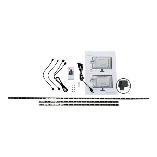 TV led strip set met 3 RGB strips voor TV’s > 60 inch