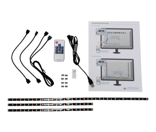 TV led strip set met 3 RGB strips voor TV’s van 32 tot 40 inch