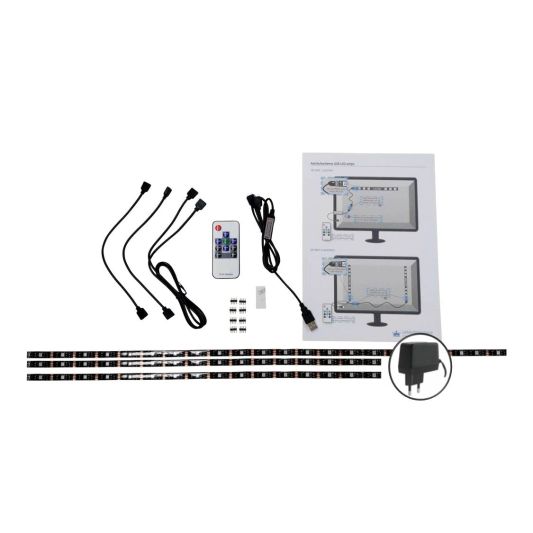TV led strip set met 3 RGB strips voor TV’s van 40 tot 50 inch