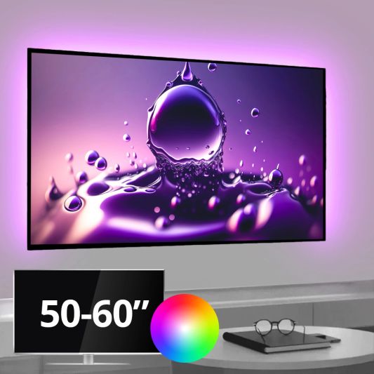TV led strip set met 3 RGB strips voor TV’s van 50 tot 60 inch