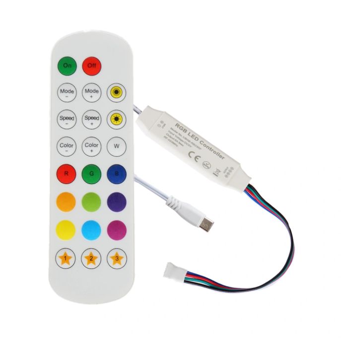 23 knops RGB RF controller voor USB ledstrips
