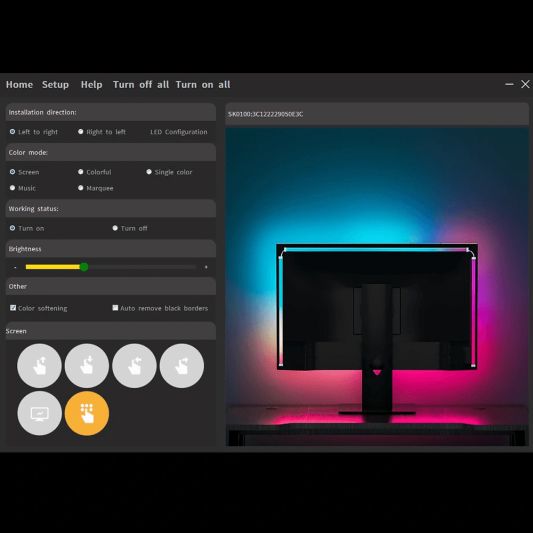 PC ambilight USB game verlichting - 32 inch