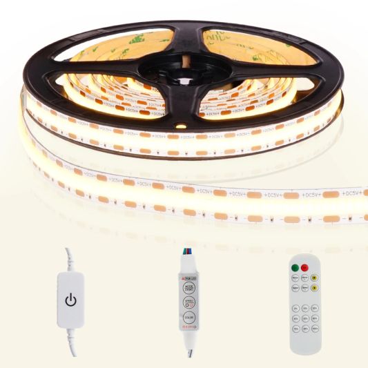 USB ledstrip helder wit complete set