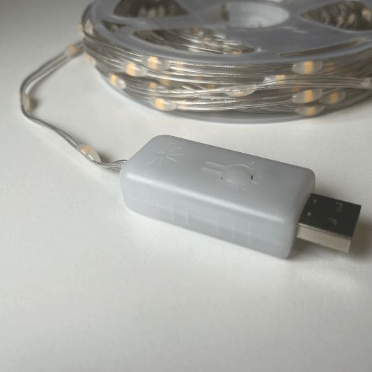 USB Lichtsnoer - Warm wit - 10 LEDs/m - 10m