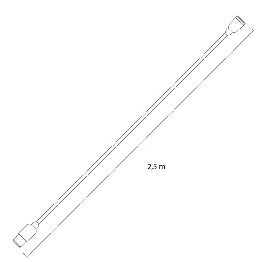 USB Verlengkabel 2,5m