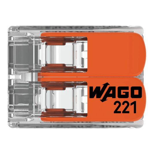 Wago connector 2-weg lasklem set 16 stuks