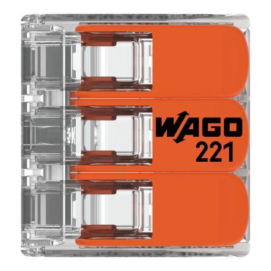 Wago connector 3-weg lasklem set 12 stuks