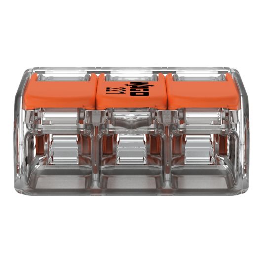 Wago connector 3-weg lasklem set 12 stuks