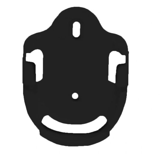 Wandhouder voor afstandsbediening zwart