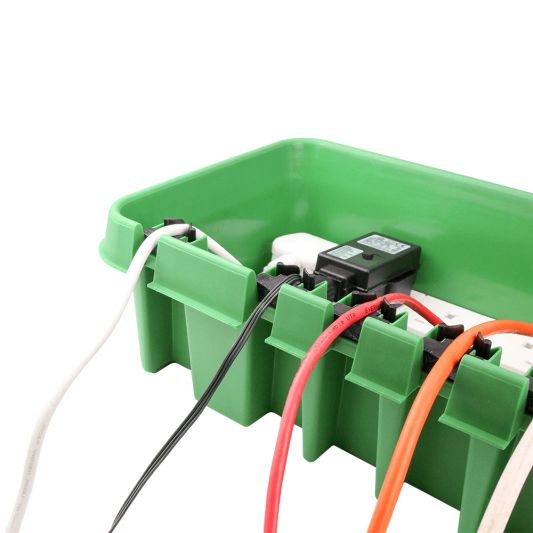 Waterdichte behuizing Dribox groen voor adapter en controller