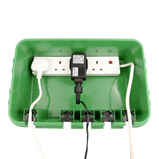 Waterdichte behuizing Dribox groen voor adapter en controller