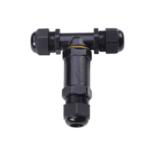 Waterdichte connector IP68 3-weg T-stuk