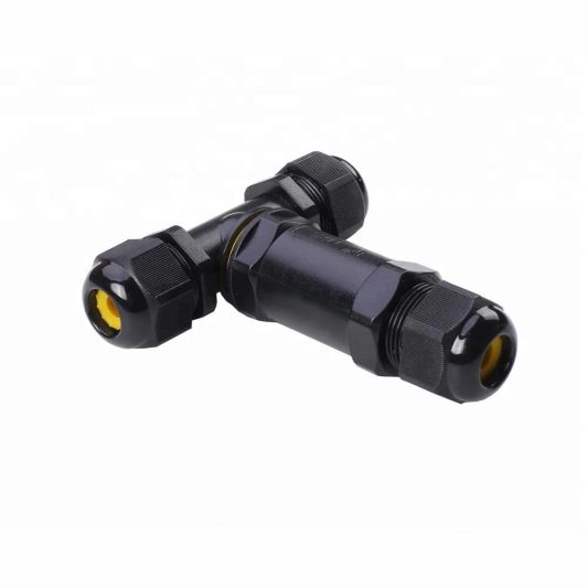 Waterdichte connector IP68 3-weg T-stuk