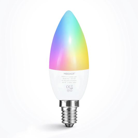 Wifi led kaarslamp RGBWW 4W E14 fitting