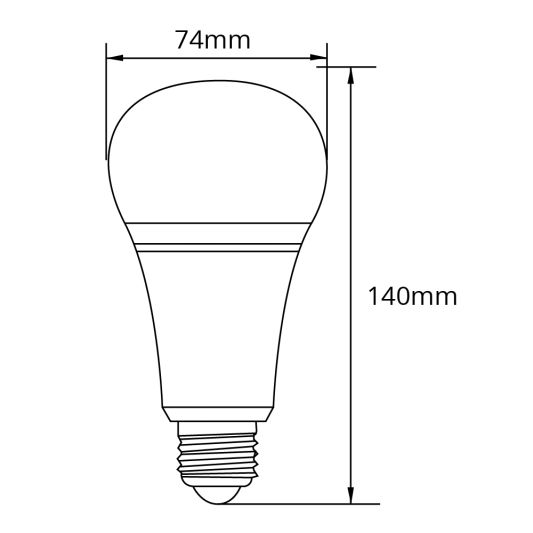 Wifi LED lamp RGBWW 12 Watt E27 fitting voordeelset van 6
